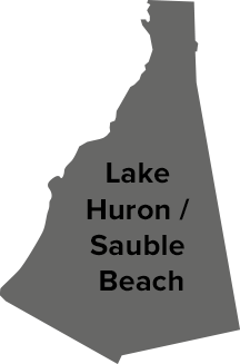 Lake Huron / Sauble Beach map