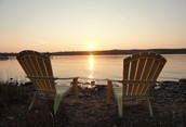 Enjoying the sunset at Waterview Inn!